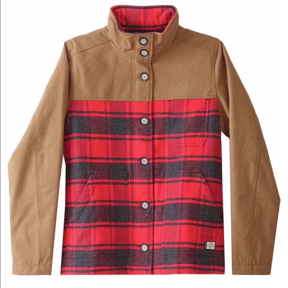 Kavu Chore Jacket Buffalo Plaid and Tan